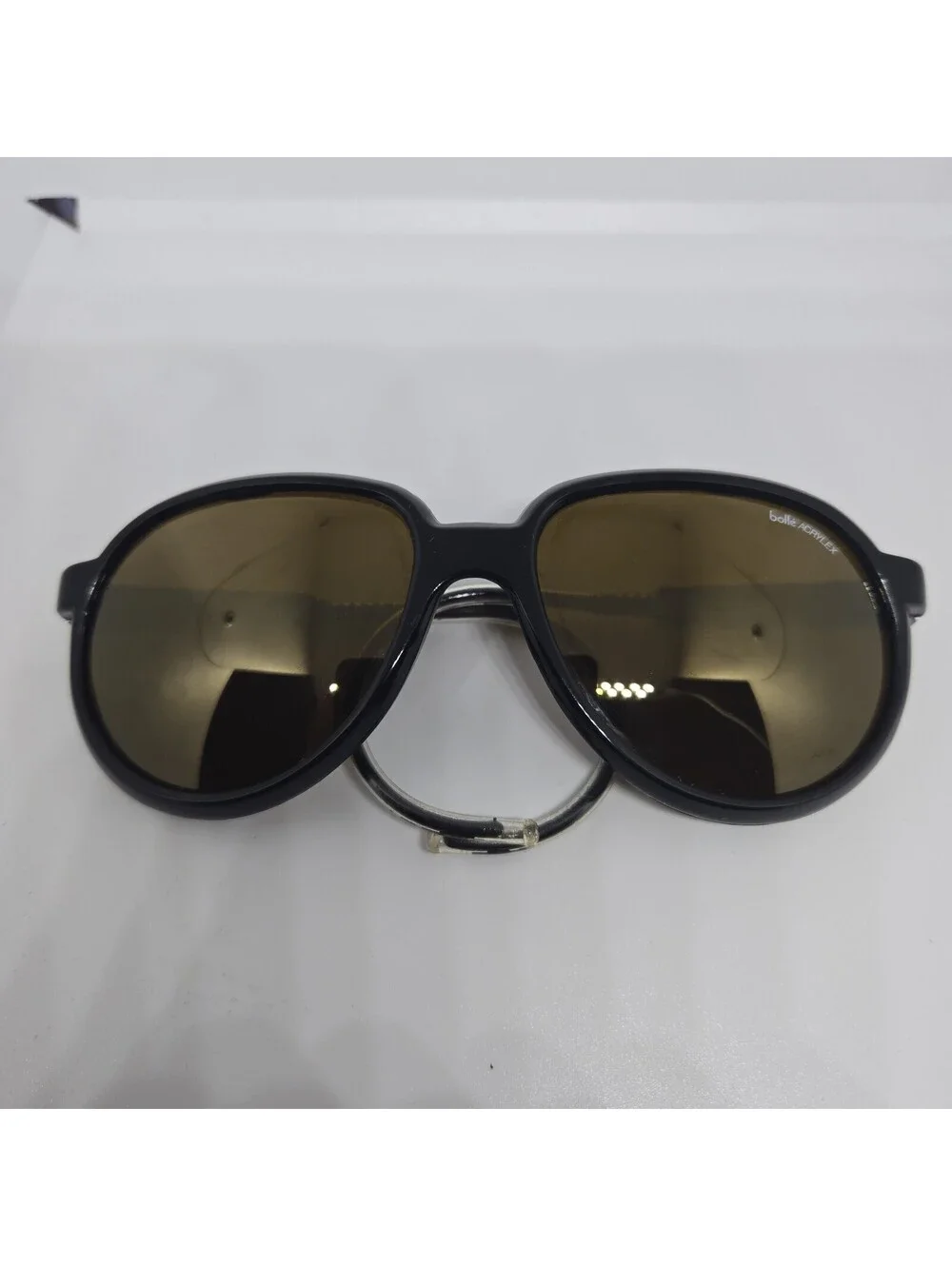 Vintage Bollé Irex 100 Style Acrylex Glacier Sunglasses Cable Temple Ski France